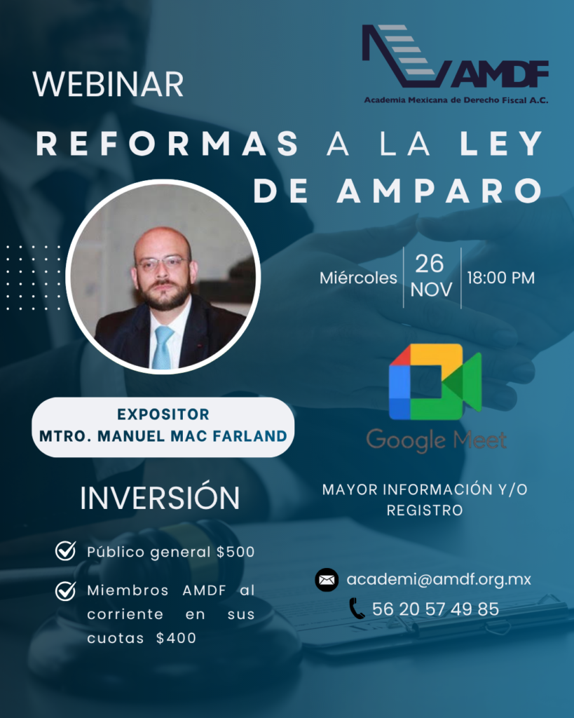 Webinar Reformas a la Ley de Amparo